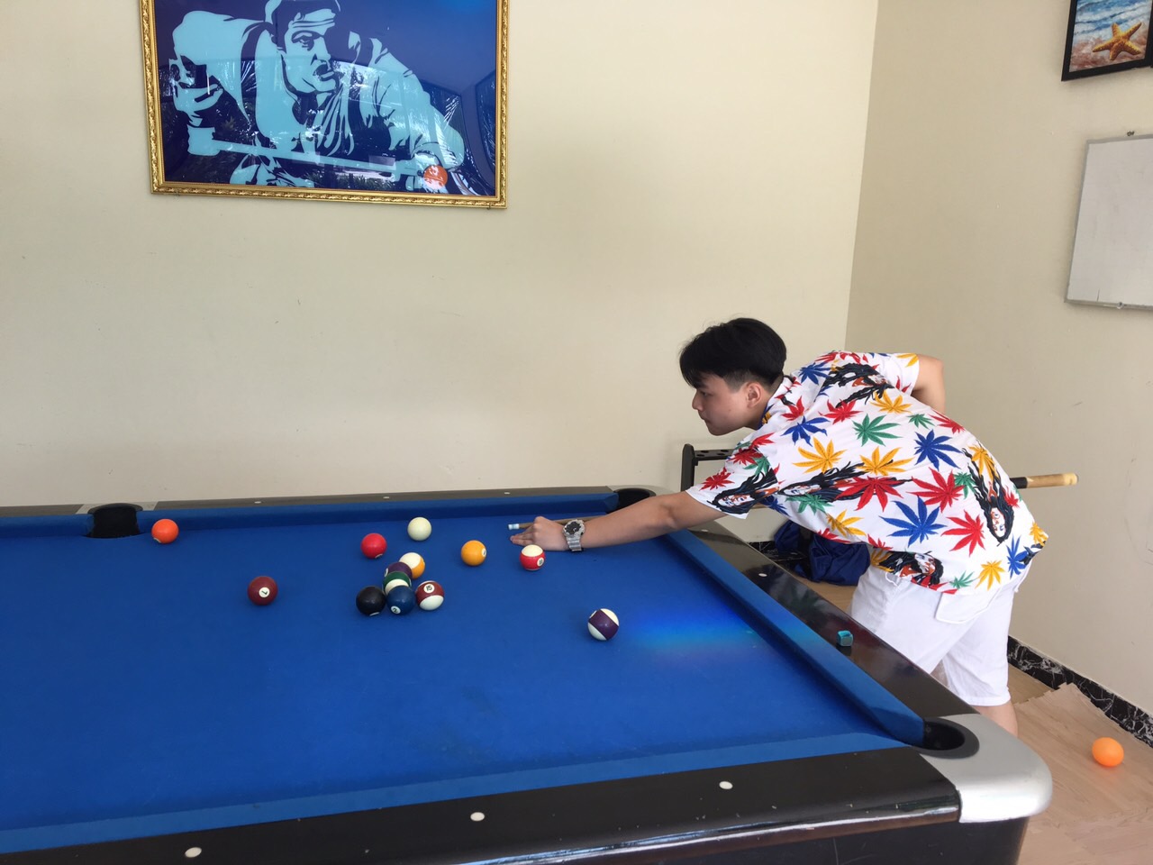 First time playing pool