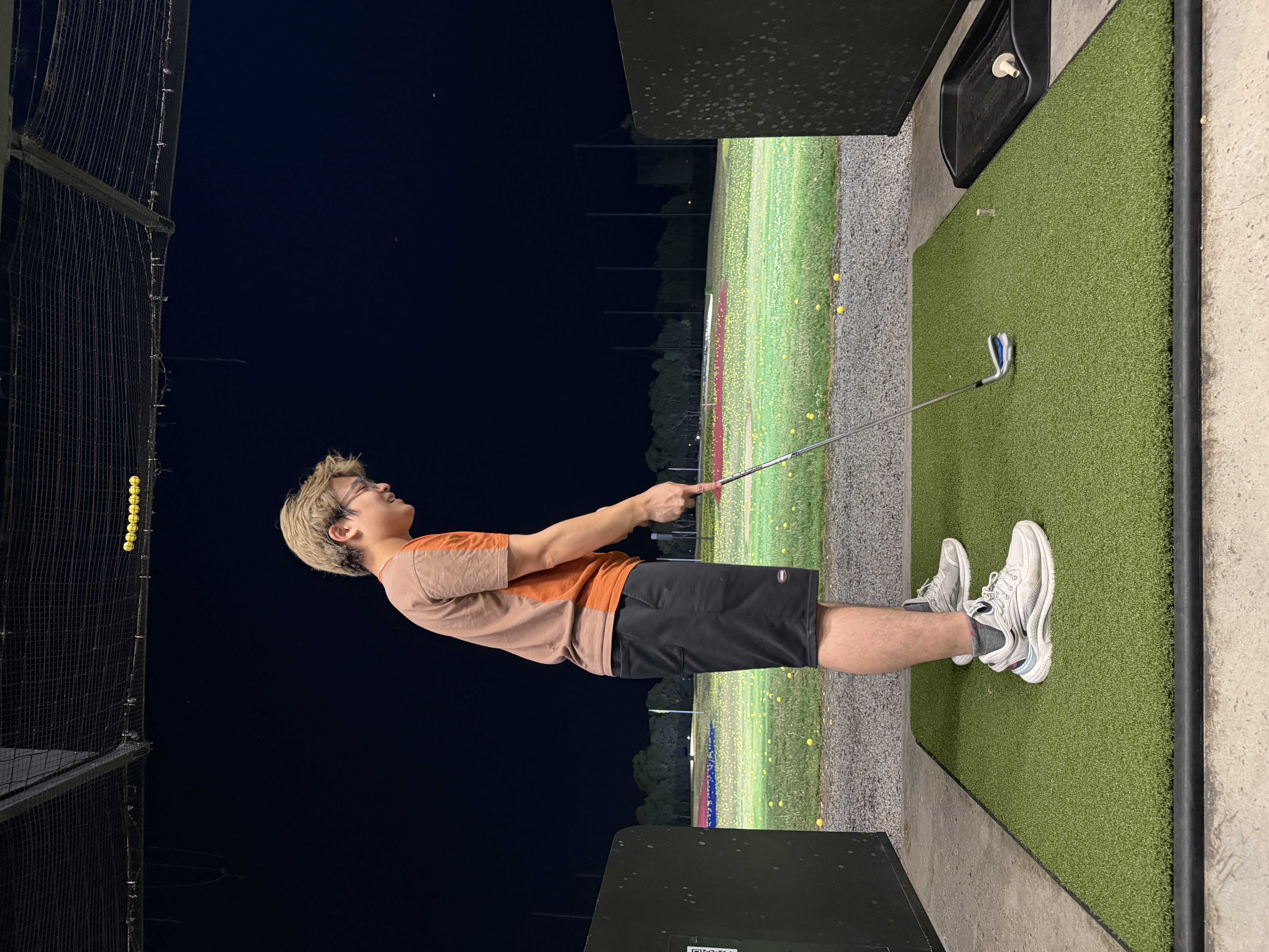 First time playing golf