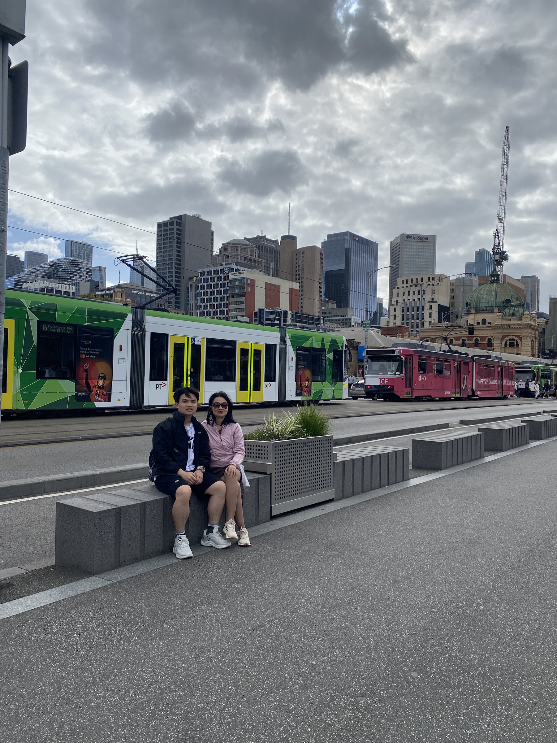 I brought my mother to Australia too